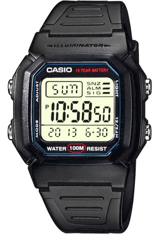 CASIO Zegarek Męski CASIO W-800H-1AVES + BOX