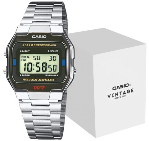 CASIO Zegarek CASIO A163WA-1QES Unisex + BOX