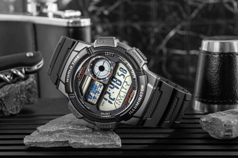 CASIO Zegarek Męski CASIO AE-1000W-1BVDF + BOX