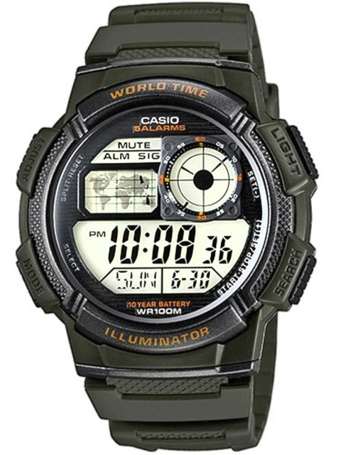 CASIO Zegarek Męski CASIO AE-1000W-3AVDF + BOX