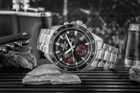 CASIO Zegarek Męski CASIO EDIFICE EFV-540D-1AVUEF + BOX