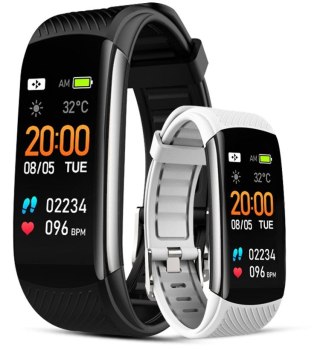 Giewont Smartband GIEWONT Fit&GO Duo GW200-2 - Black + Pasek Ice White