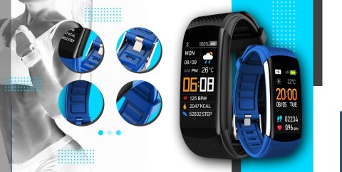 Giewont Smartband GIEWONT Fit&GO Duo GW200-7 - Black + Pasek Sky Blue