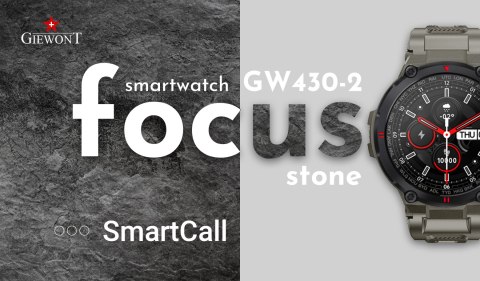 Giewont Smartwatch GIEWONT Focus SmartCall GW430-2 - Stone