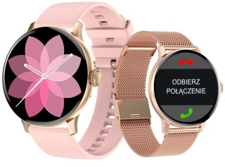 Giewont Smartwatch GIEWONT Supernova SmartCall GW330-1 Rose Gold Shine/Powder Pink