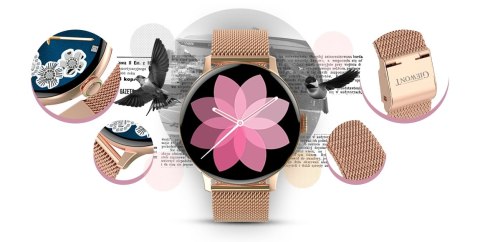 Giewont Smartwatch GIEWONT Supernova SmartCall GW330-1 Rose Gold Shine/Powder Pink