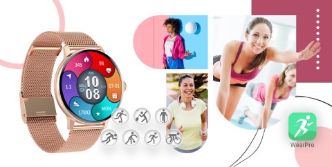 Giewont Smartwatch GIEWONT Supernova SmartCall GW330-1 Rose Gold Shine/Powder Pink