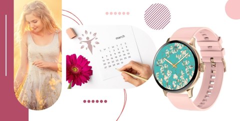 Giewont Smartwatch GIEWONT Supernova SmartCall GW330-1 Rose Gold Shine/Powder Pink