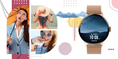 Giewont Smartwatch GIEWONT Supernova SmartCall GW330-1 Rose Gold Shine/Powder Pink