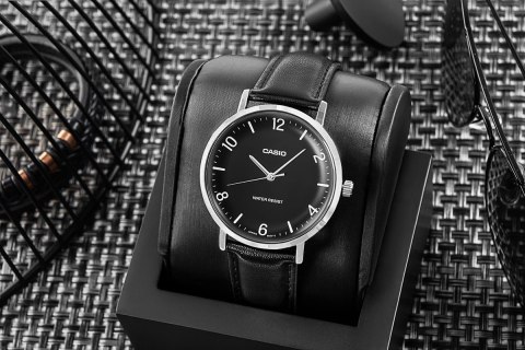 CASIO Zegarek Męski CASIO MTP-VT03L-1BDF + BOX