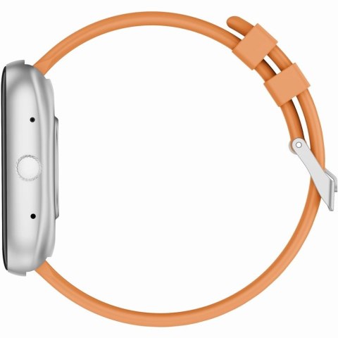 Gravity Smartwatch Męski GRAVITY GT18-4 Pomarańczowy Pasek Silikonowy + Czarny Pasek