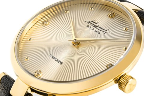 Atlantic Zegarek Damski Atlantic Royal Diamonds 29044.45.37 + BOX