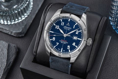 Atlantic Zegarek Męski Atlantic Seaflight 70351.41.55 + BOX