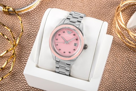 EMPORIO ARMANI Zegarek Damski EMPORIO ARMANI Leo AR11546 + BOX