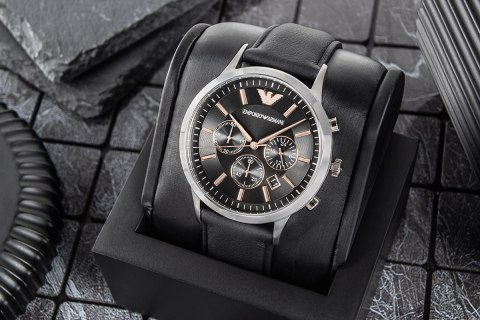 EMPORIO ARMANI Zegarek Męski EMPORIO ARMANI Renato AR11431 + BOX