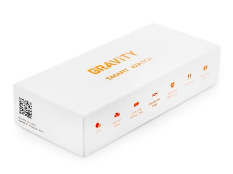 Gravity Smartwatch Damski GRAVITY GT28-8 Pasek + Bransoleta Różowe złoto Granatowy