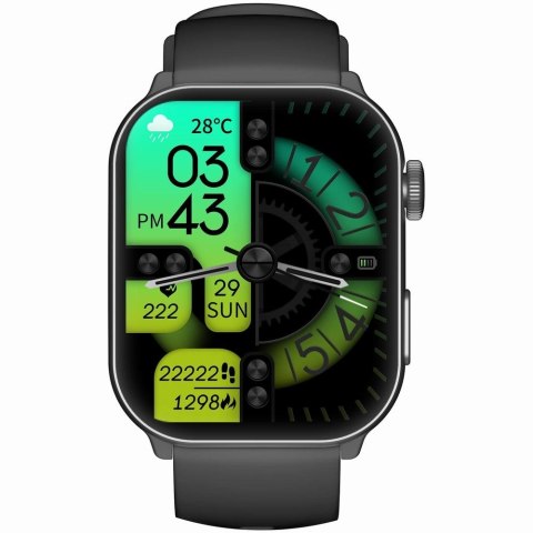 Gravity Smartwatch Męski GRAVITY GT28-1 Pasek + Bransoleta Czarny