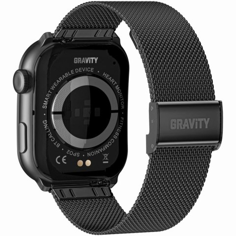 Gravity Smartwatch Męski GRAVITY GT28-1 Pasek + Bransoleta Czarny