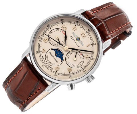 Zeppelin Zegarek Dęmski ZEPPELIN LZ121 Mediterranee Moonphase 9637-5 + BOX