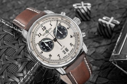 Zeppelin Zegarek Męski ZEPPELIN Graf Chronograph LZ 127 + BOX