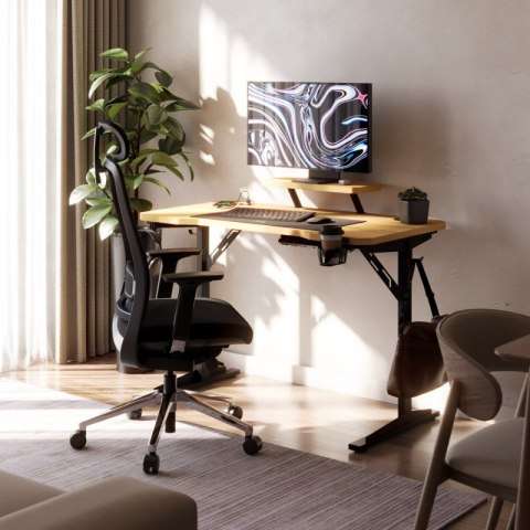 Biurko komputerowe z półką Leader 5.1 Oak 115 cm