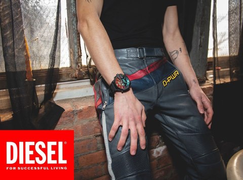 Diesel ZEGAREK MĘSKI DIESEL Griffed Chronograph DZ4578 + BOX