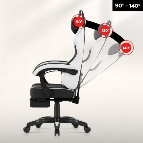 Fotel gamingowy Force 3.7 White Carbon