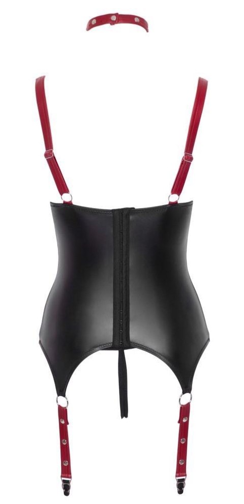 Zestaw bielizny ouvert Cottelli BONDAGE z obrożą i kajdankami M