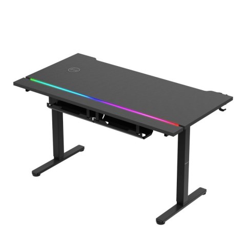 Biurko gamingowe elektryczne Hero 8.7 RGB Black 140 cm