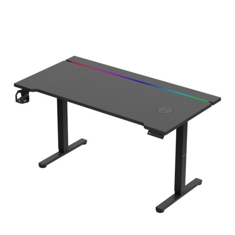 Biurko gamingowe elektryczne Hero 8.7 RGB Black 140 cm