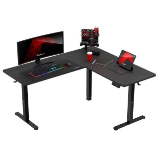 Biurko gamingowe narożne elektryczne Hero 9.5 Black 160 cm