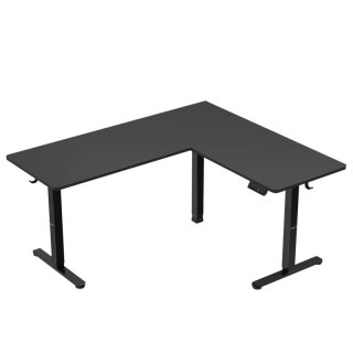 Biurko gamingowe narożne elektryczne Hero 9.5 Black 160 cm