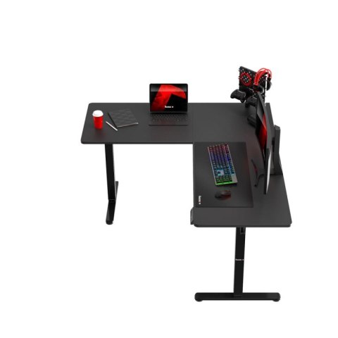 Biurko gamingowe narożne elektryczne Hero 9.5 Black 160 cm