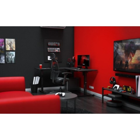 Biurko gamingowe narożne elektryczne Hero 9.5 Black 160 cm