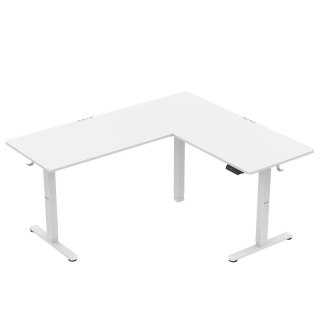 Biurko gamingowe narożne elektryczne Hero 9.5 White 160 cm