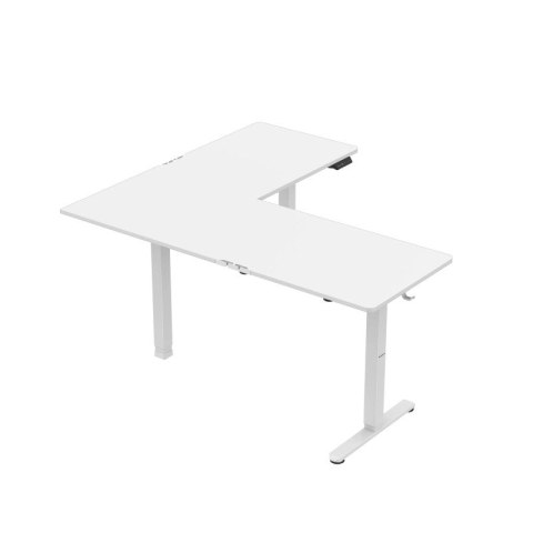 Biurko gamingowe narożne elektryczne Hero 9.5 White 160 cm