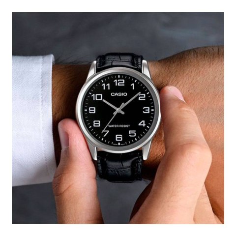 Casio ZEGAREK MĘSKI CASIO MTP-V001L-1BUDF (zd080d) + BOX
