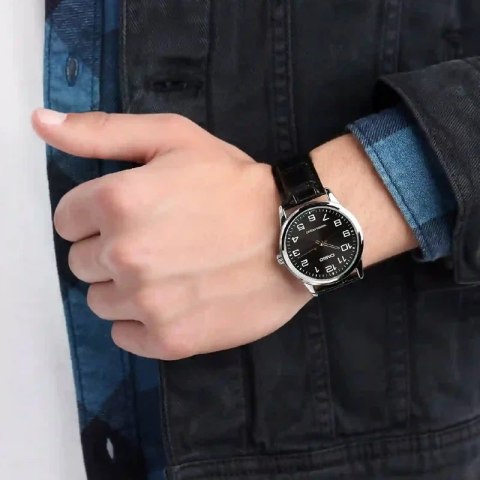 Casio ZEGAREK MĘSKI CASIO MTP-V001L-1BUDF (zd080d) + BOX