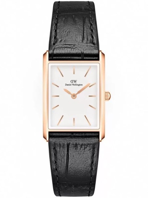 Daniel Wellington ZEGAREK DAMSKI DANIEL WELLINGTON Bound Black Crocodile Rose Gold 24mm DW00100698 + BOX
