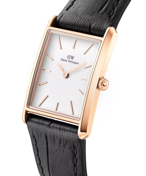 Daniel Wellington ZEGAREK DAMSKI DANIEL WELLINGTON Bound Black Crocodile Rose Gold 24mm DW00100698 + BOX