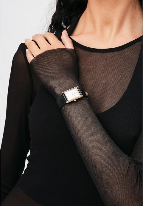 Daniel Wellington ZEGAREK DAMSKI DANIEL WELLINGTON Bound Black Crocodile Rose Gold 24mm DW00100698 + BOX