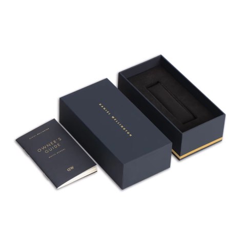 Daniel Wellington ZEGAREK DAMSKI DANIEL WELLINGTON Bound Black Crocodile Rose Gold 24mm DW00100698 + BOX