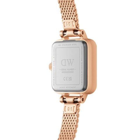 Daniel Wellington ZEGAREK DAMSKI DANIEL WELLINGTON Quadro Mini Melrose 15mm DW00100727 + BOX (zw524c)