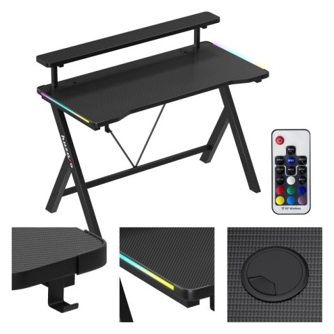 Biurko gamingowe Hero 1.9 RGB 120 cm