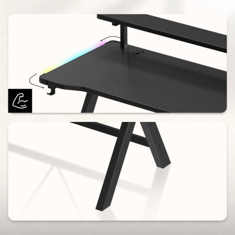 Biurko gamingowe Hero 1.9 RGB 120 cm