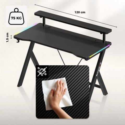 Biurko gamingowe Hero 1.9 RGB 120 cm