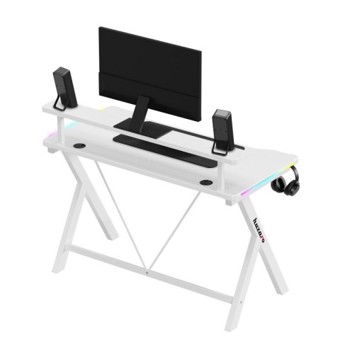 Biurko gamingowe Hero 1.9 RGB White 120 cm