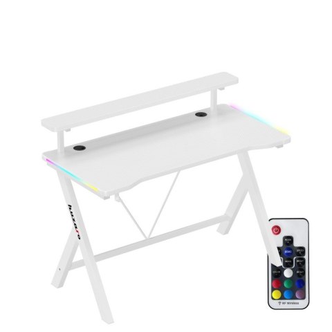 Biurko gamingowe Hero 1.9 RGB White 120 cm