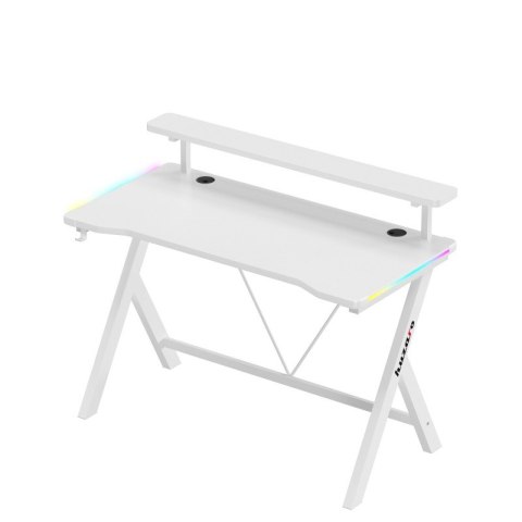 Biurko gamingowe Hero 1.9 RGB White 120 cm