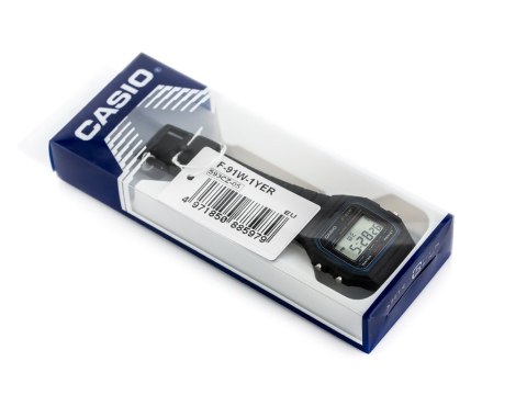 Casio ZEGAREK MĘSKI CASIO F-91W-1YER (zd086a) - KLASYKA + BOX
